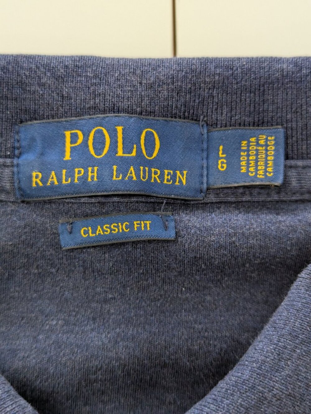 Polo Ralph Lauren Classic Fit Blue Polo Shirt Long Sleeve - Picture 6 of 12